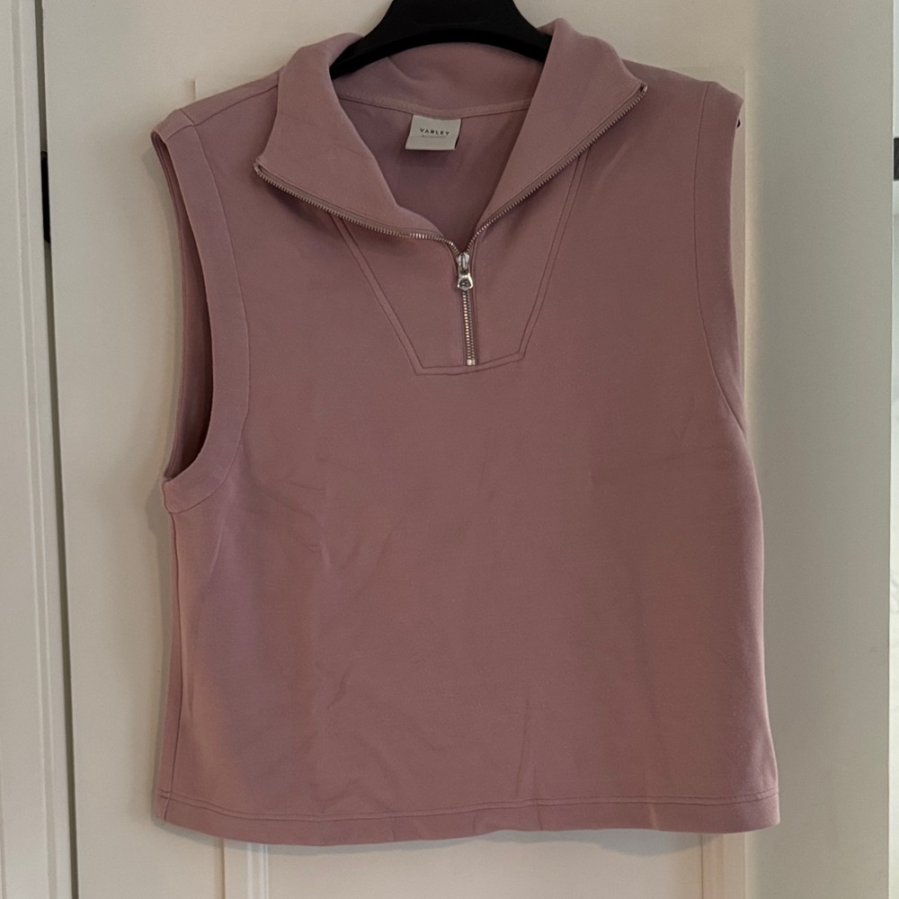 Varley magnolia half zip tank, sz L